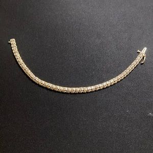 7” 10k Gold and CZ bracelet